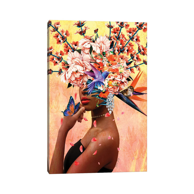 Luxurious Women In Bloom by Yvonne Coleman Burney - Print on Canvas, Wrapped Canvas, 20.32 cm H x 30.48 cm W