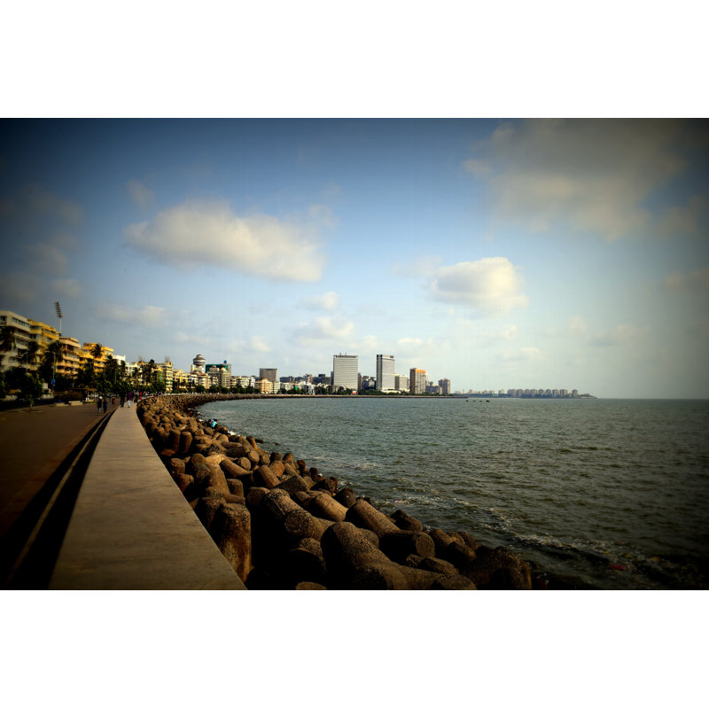 Marine Drive by OmkarDhuri1995 - Wrapped Canvas Print, 30cm H x 46cm W