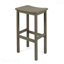 Ensemble de bar 3 pièces avec table basse et 2 tabourets au fini gris
