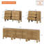 Ensemble de commode 3 pièces Adora pour chambre à coucher, grande commode de style Mid-Century 110,2 po pour commode, commode à profil courbé en bois pour chambre à coucher, salon-1329114276