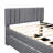 Upholste Platform Bed With Trundle
