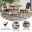 Ensemble bistro commercial avec table et deux chaises Rylan