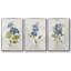 Lin bleu géranium encadré sur toile, ensemble de 3 pièces-97760213-97760214