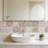 48PCS Mandala Tile Stickers Set, Peel and Stick Wall Tile Wall Decor for Home Bathroom Kitchen,Wall Sticker Backsplash Waterproof PVC Decoration Stickers, 5.9X5.9 Inch (Pink)