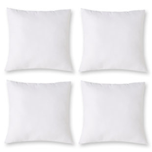 Elegant Comfort 12 x 20 Throw Pillow Inserts - 2-PACK Pillow Insert  Poly-Cotton Shell with Siliconized Fiber Filling - Square Form Decorative  for