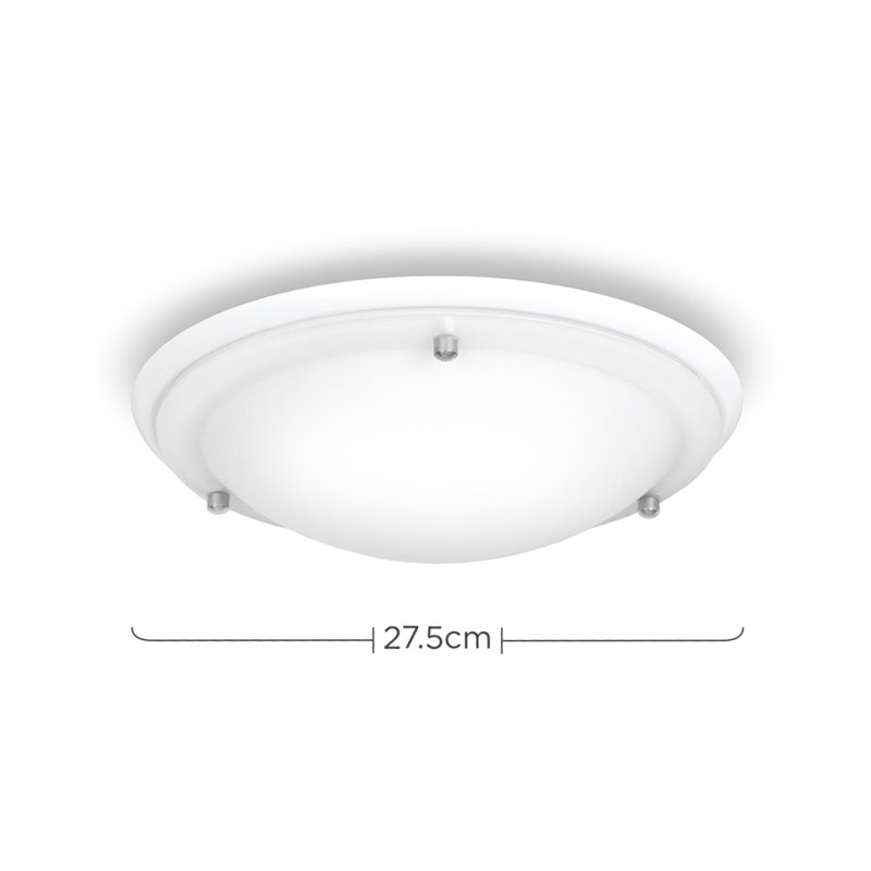 Altieri Glass Flush Mount, White