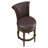  Runyan Bar Stool, Dark Walnut & Vintage Brown Vegan Leather-1439410588
