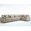 Canapé modulaire en L 5 places en velours côtelé rembourré pour le salon, 7 coussins, canapé modulaire surdimensionné brun, canapé,-640125957