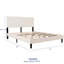 Solid Wood Upholstered Platform Bed Frame With Headboard, No Box Spring Needed And Easy Assembly-328378482-328378486
