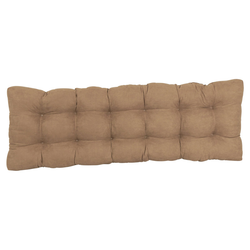 Coussin de siège en microsuède pour l'intérieur, L 55 po x P 19 po, Café