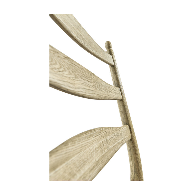 Doppler Upholstered Dining Chair, Stripped Oak