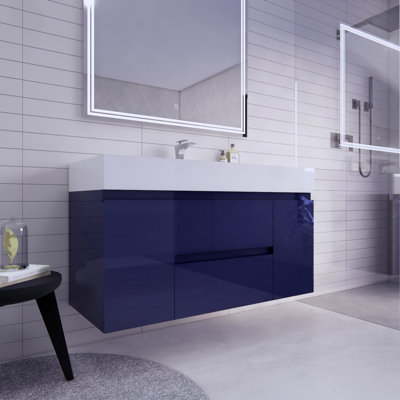 Babajide Bathroom Vanity with Acrylic Top