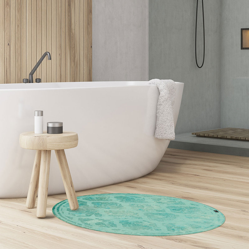 Bynoe Geometric Kitchen Mat, Round 68cm