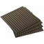 4 Pack 3D Faux Wood Wall Panels, 24" x 24" Sound Absorbing Acoustic Panels, Wood Slat Wall Panels for Interior Wall Decor, Ceiling, Walnut
