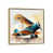 Toile avec cadre flottant or