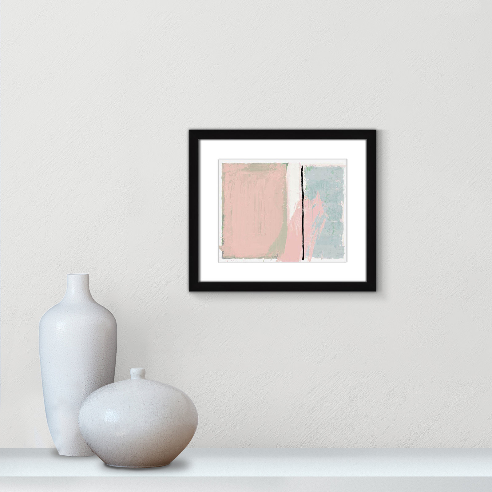 Pastel Opulance by Casa Fine Arts, White, Black Box Picture Framed, 13" H x 15" W x 1.25" D