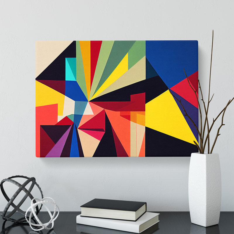 Attractive Modern Abstract - Wrapped Canvas Print, 35cm H x 50cm W x 3cm D