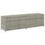 Coffre de rangement en polyéthylène rotin gris 78,7 po x 19,7 po x 23,6 po vidaXL -85263295-129393290