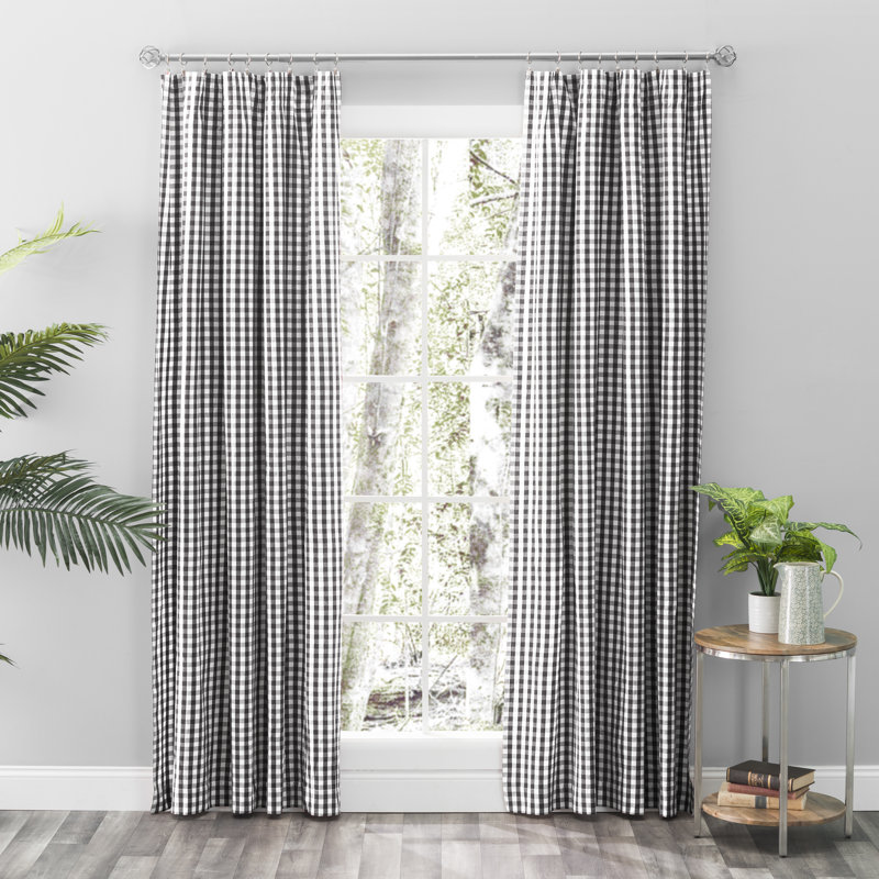 Alula Room Darkening Sliding Panel Pair, 50" W x 63" L, Black