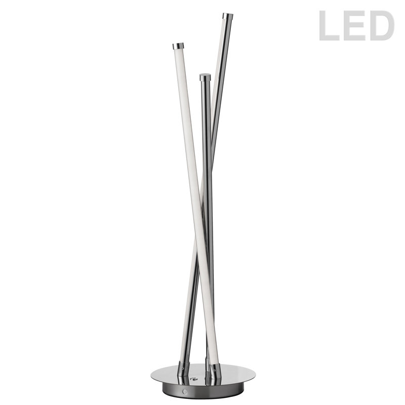Lampe de table 26 po Eminence, Chrome poli