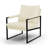 Upholstered Modern Accent Chair with Metal Frame-1657478159