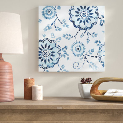 «Indigo Sampler II», peinture sur toile