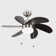 Edelinde 76cm Ceiling Fan with Light Kit
