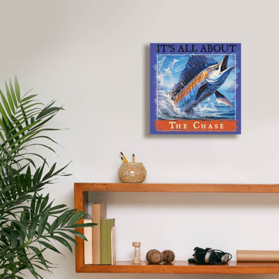  'The Chase ' by Jim Baldwin Canvas Wall Art, 12" x 12"