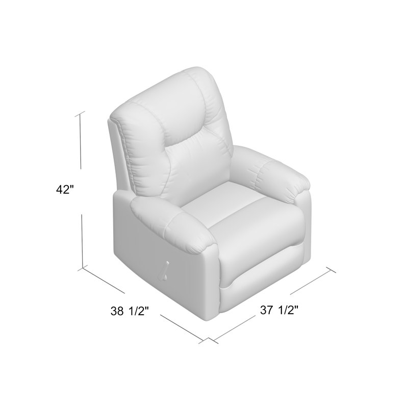 Fauteuil inclinable manuel standard Romulus de 37,5 po de largeur, Indigo noir performance