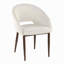 Chaise en métal noyer et tissu écru-1597379256