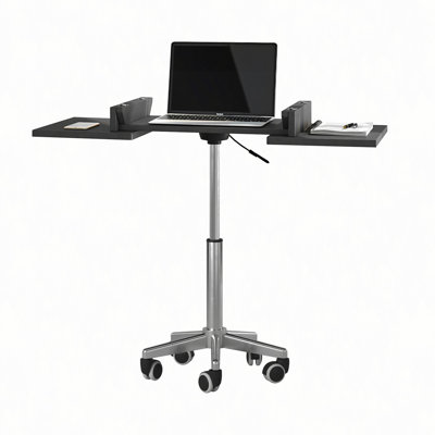 Folding Table Laptop Cart, Graphite