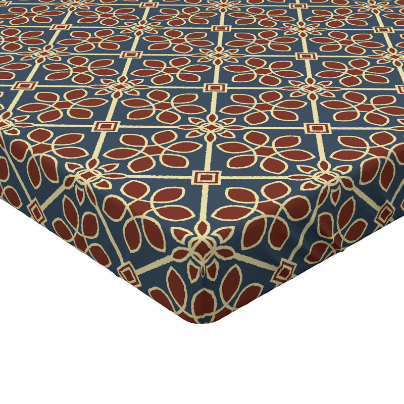 Microfiber Floral Fitted Sheet, Full Fitted Sheet