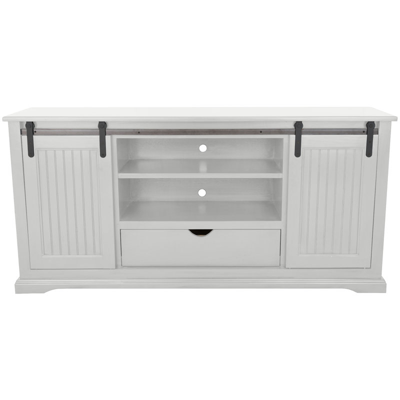 Meuble télé 60 po Coastal, H 32 po x L 18 po x l 60 po, Blanc brillant