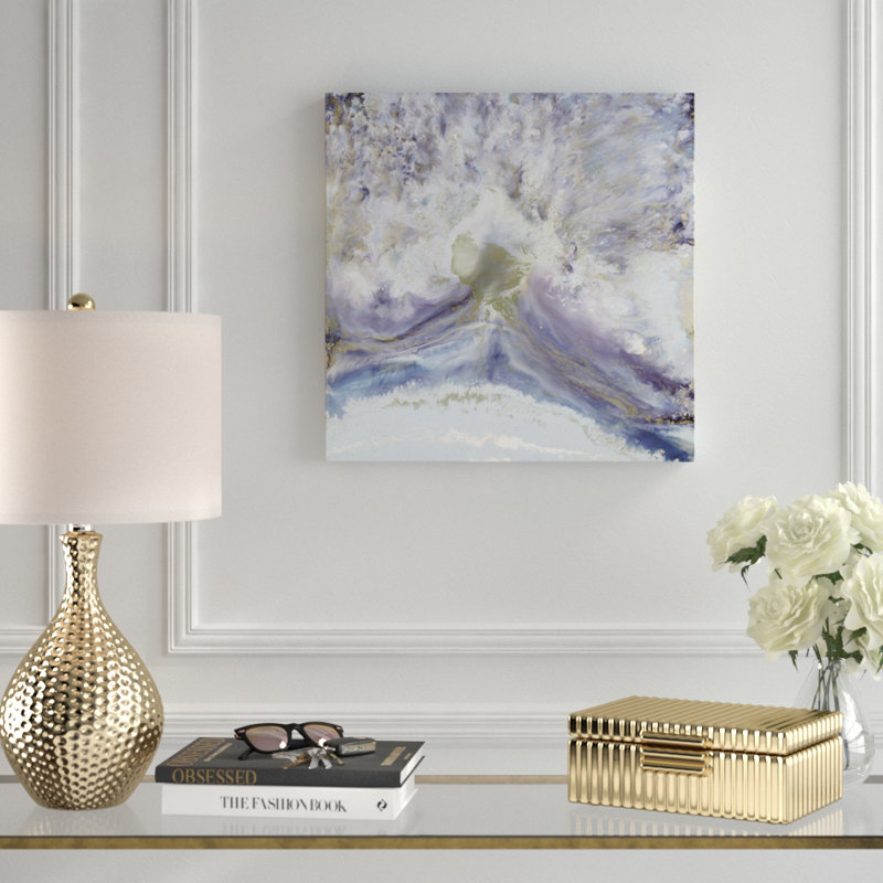 «Purple Haze», reproduction d'art sur toile, H 12 po x l 12 po x P 0,75 po, Toile tendue, Pas de tapis