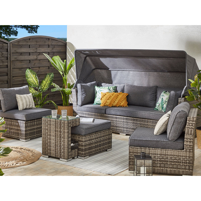 Tateos 6 Seater Rattan Sofa Set