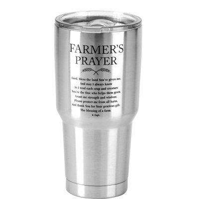 Culbuteur de voyage en acier inoxydable froide ou chaude prayer 30 oz