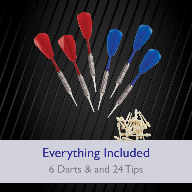 Compact Black and Multicolor Electronic Soft Tip Dartboard