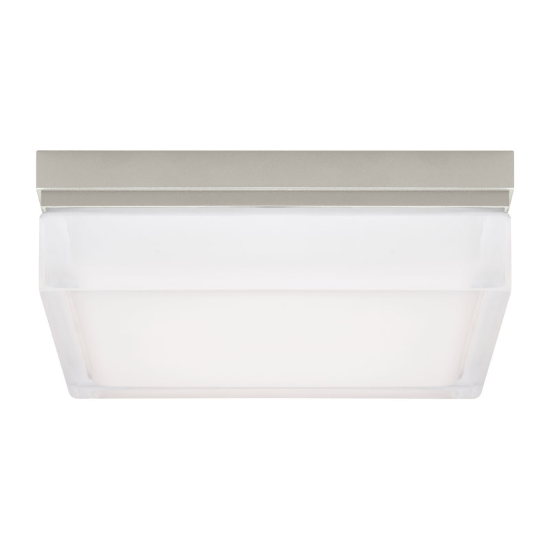 Boxie 1 - Light LED Flush Mount, Satin Nickel, 3000K