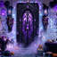 Rideaux de porte d'Halloween, décorations des fêtes, bannières de fond, coins perforés