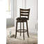 Chaise de bar pivotante en bois