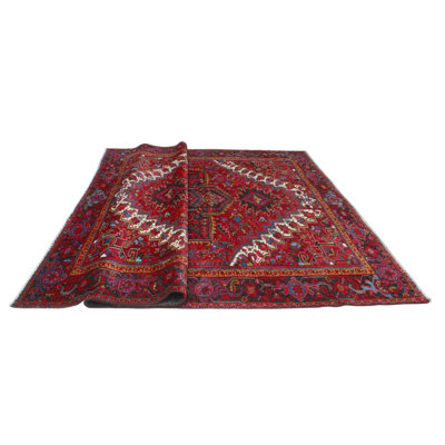 Khusbu Heriz Bomani Red Rug