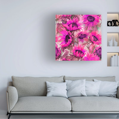 Bolog Tina Lavoie Pink Sunflowers Canvas Art