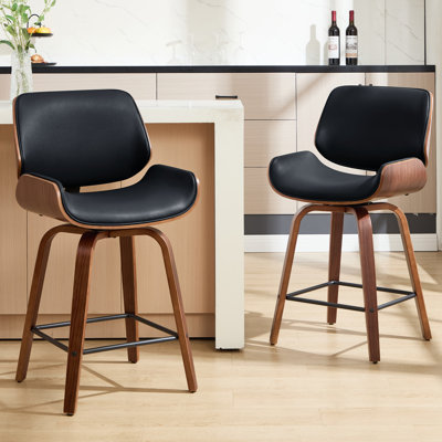 24'' Swivel Upholstered Counter Stool