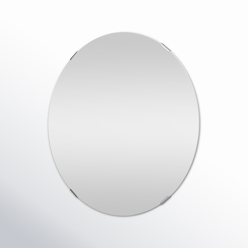 Samonie Round Wall Mirror, 30" x 30"