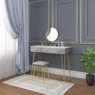 Alongi Dressing Table with Mirror