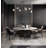 Transitional 7 Light Smoke Glass Linear Chandelier