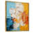 Toile avec cadre flottant or