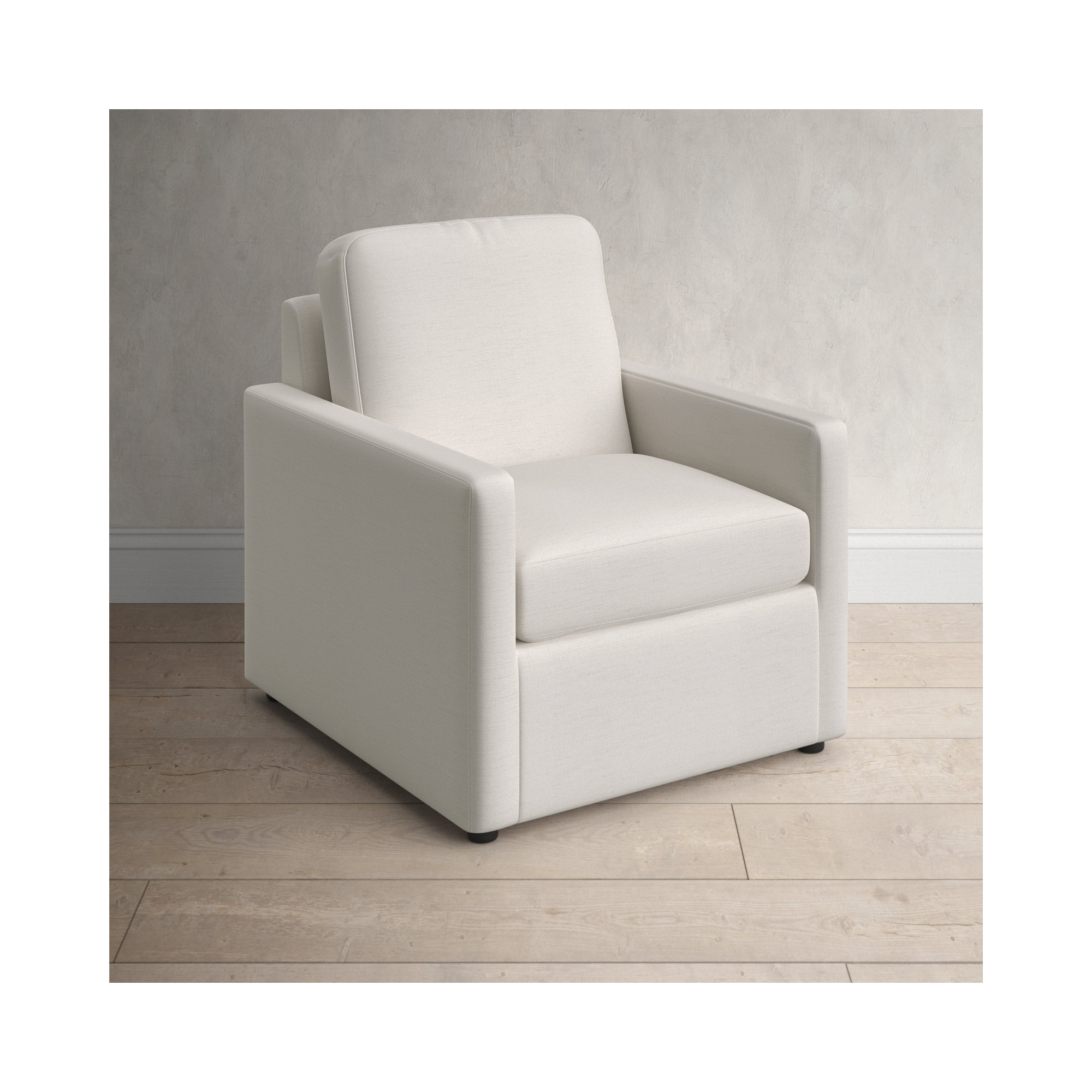 Savannah Upholstered Armchair, Nomad Snow Crypton® Chenille