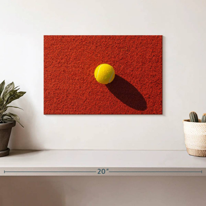 Tennis balle jaune, 8" H x 12" W