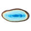 Ensemble de 3 plateaux de service en porcelaine de forme oblongue bleue de 12 po Aozora Kannyu